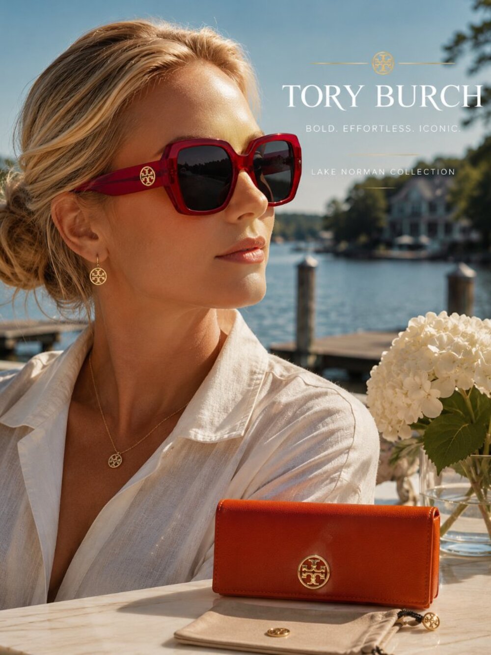 Tory Burch TY7191U Miller Oversized Square Sunglasses NWT